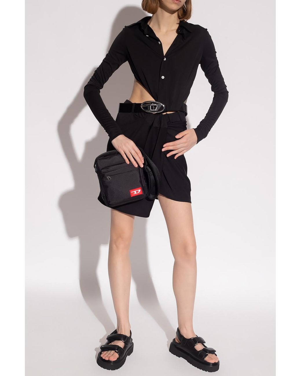 DIESEL Black Asymmetric Dress 'D-Elm'