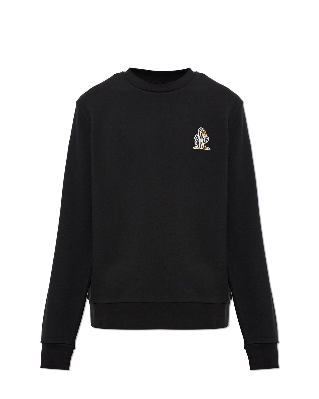 Moncler Black Sweatshirt With Patch for men