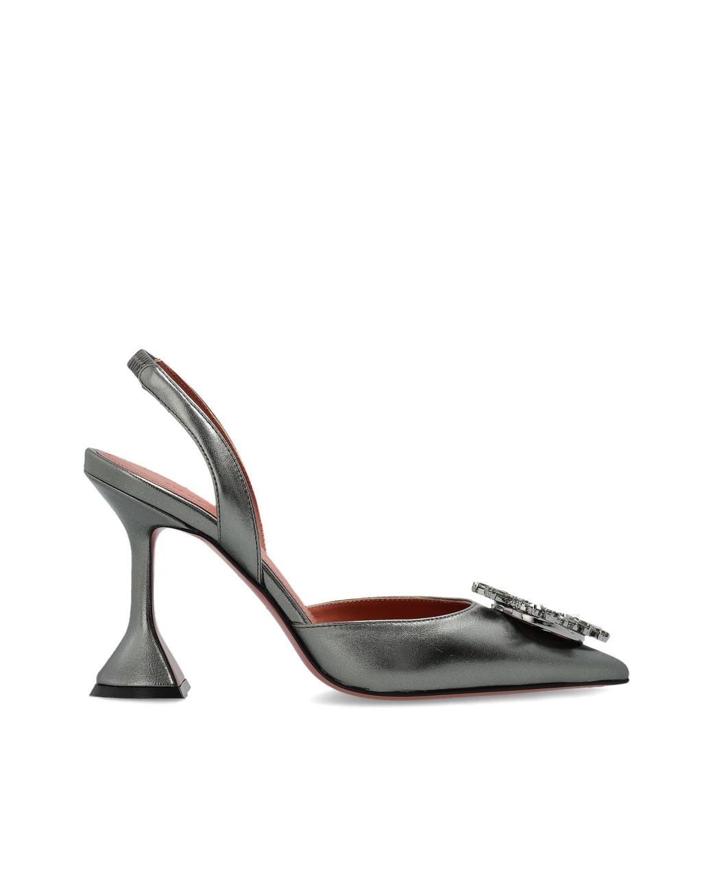 AMINA MUADDI White 'Begum' Heeled Pumps