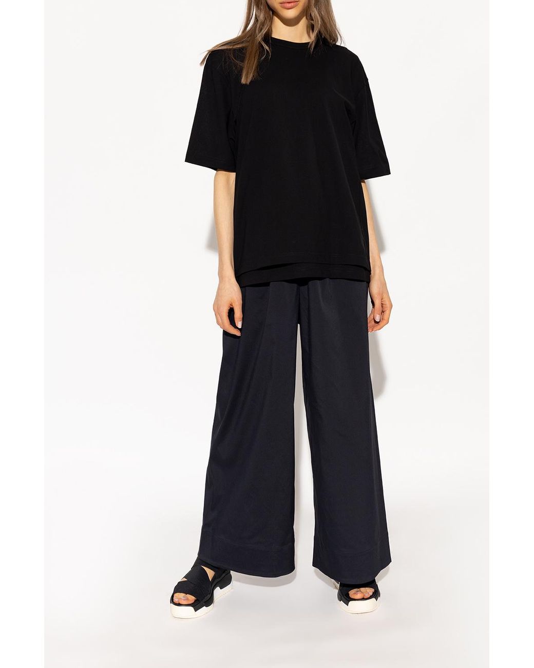 Y-3 Women's Black 'hokori' Sandals