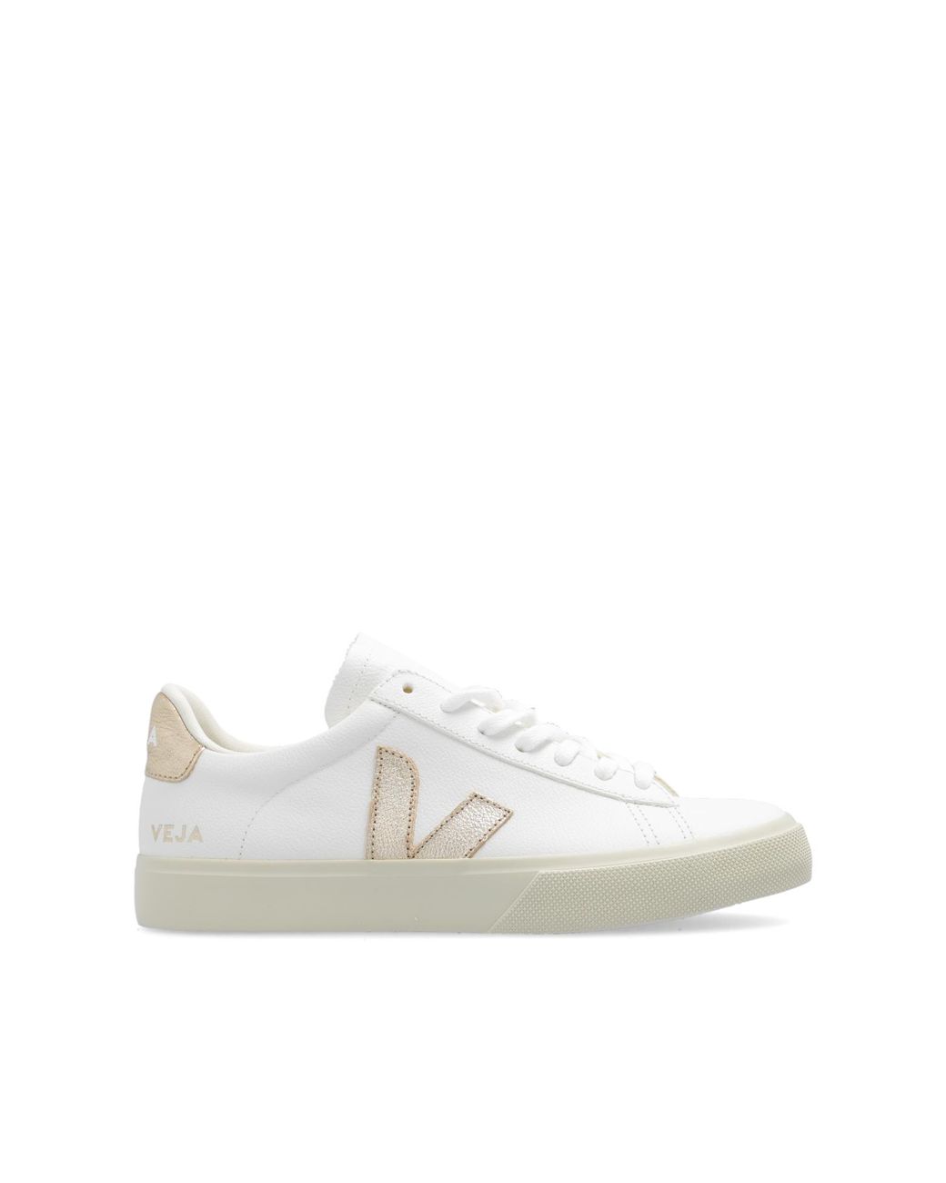 Veja White 'Campo Chromefree Leather' Sneakers