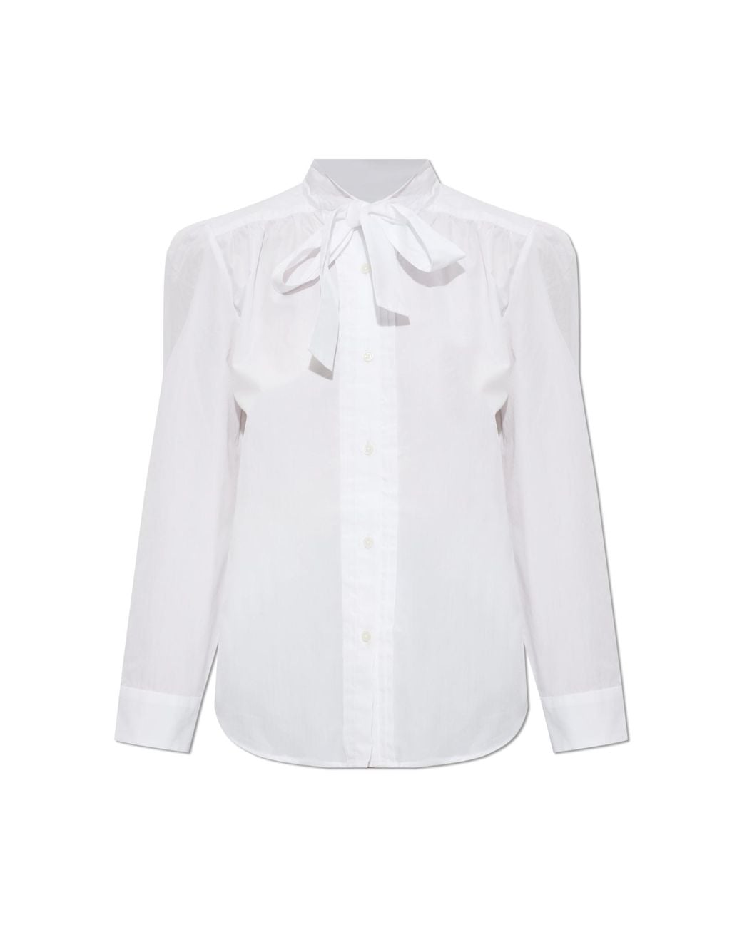 R13 White Shirt With Decorative Tie