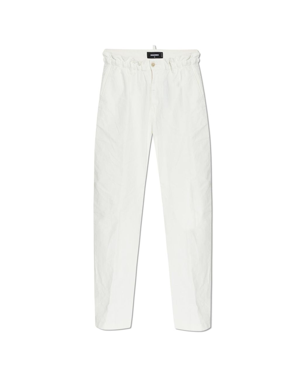 DSquared² White Tapered Leg Trousers for men