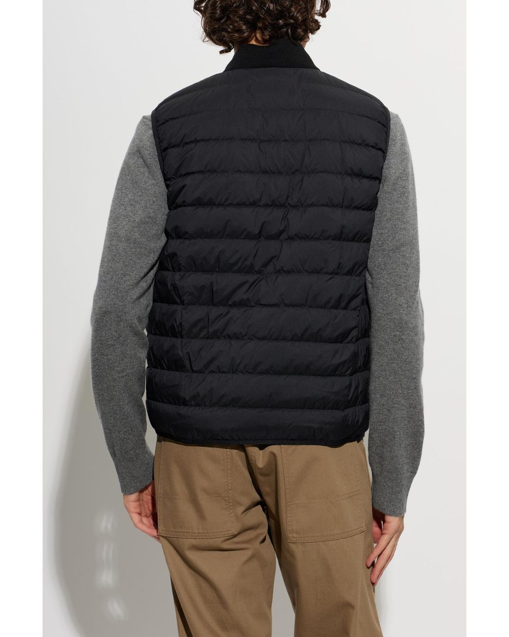 Burberry Black Wool Trench Coat 'Kensington' for men