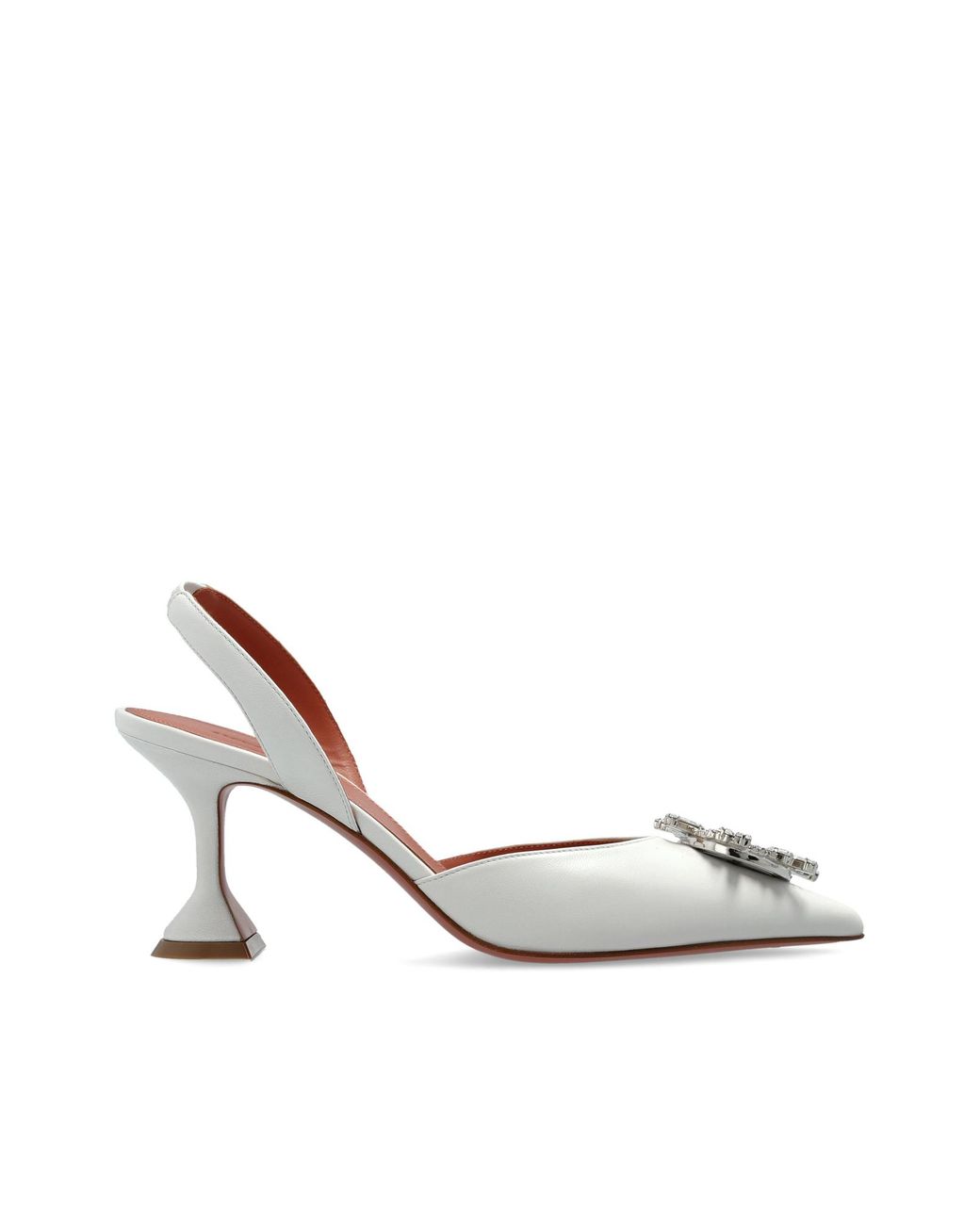 AMINA MUADDI White 'Begum' High-Heeled Shoes