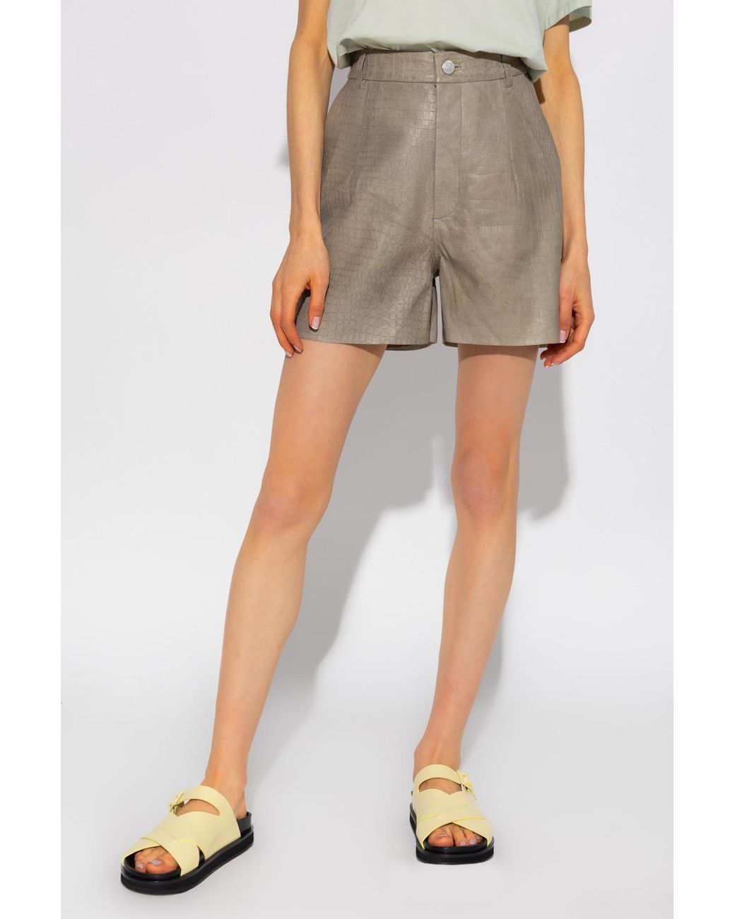 Gestuz 'petraligz' Leather Shorts in 
