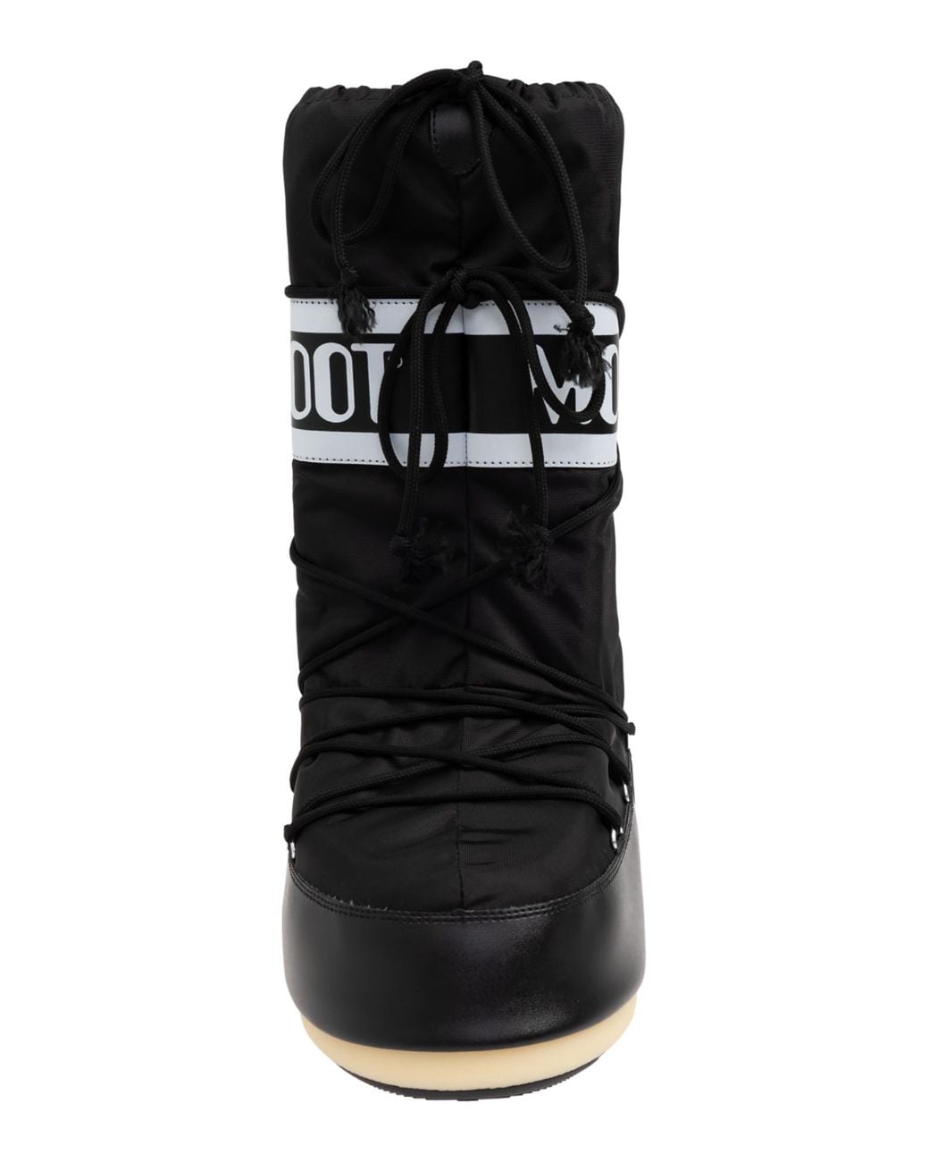 Moon Boot Black Snow Boots Icon Nylon for men