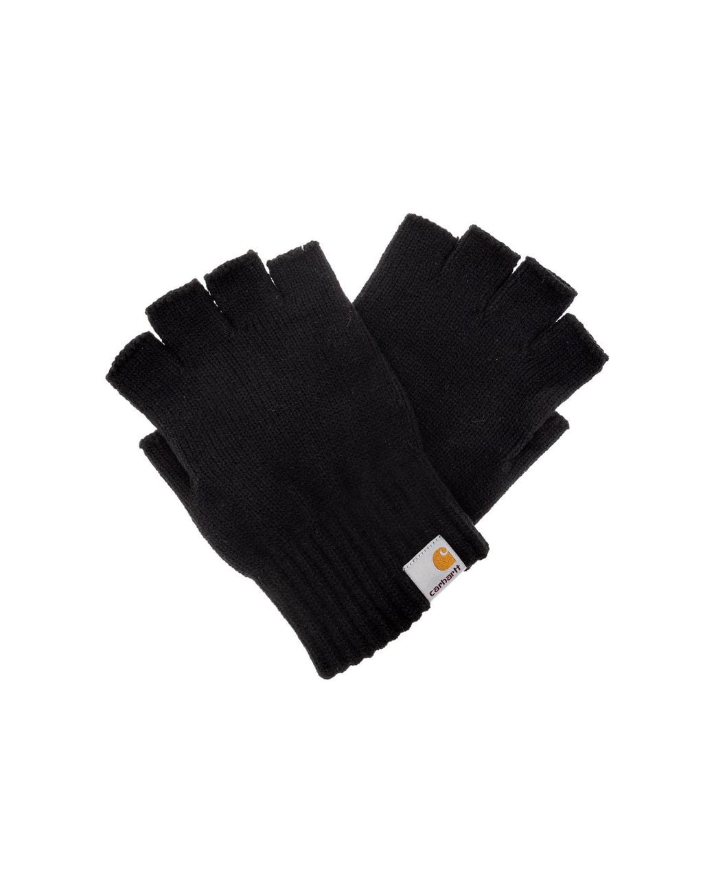 Carhartt Black 'Mitten' Gloves With Logo