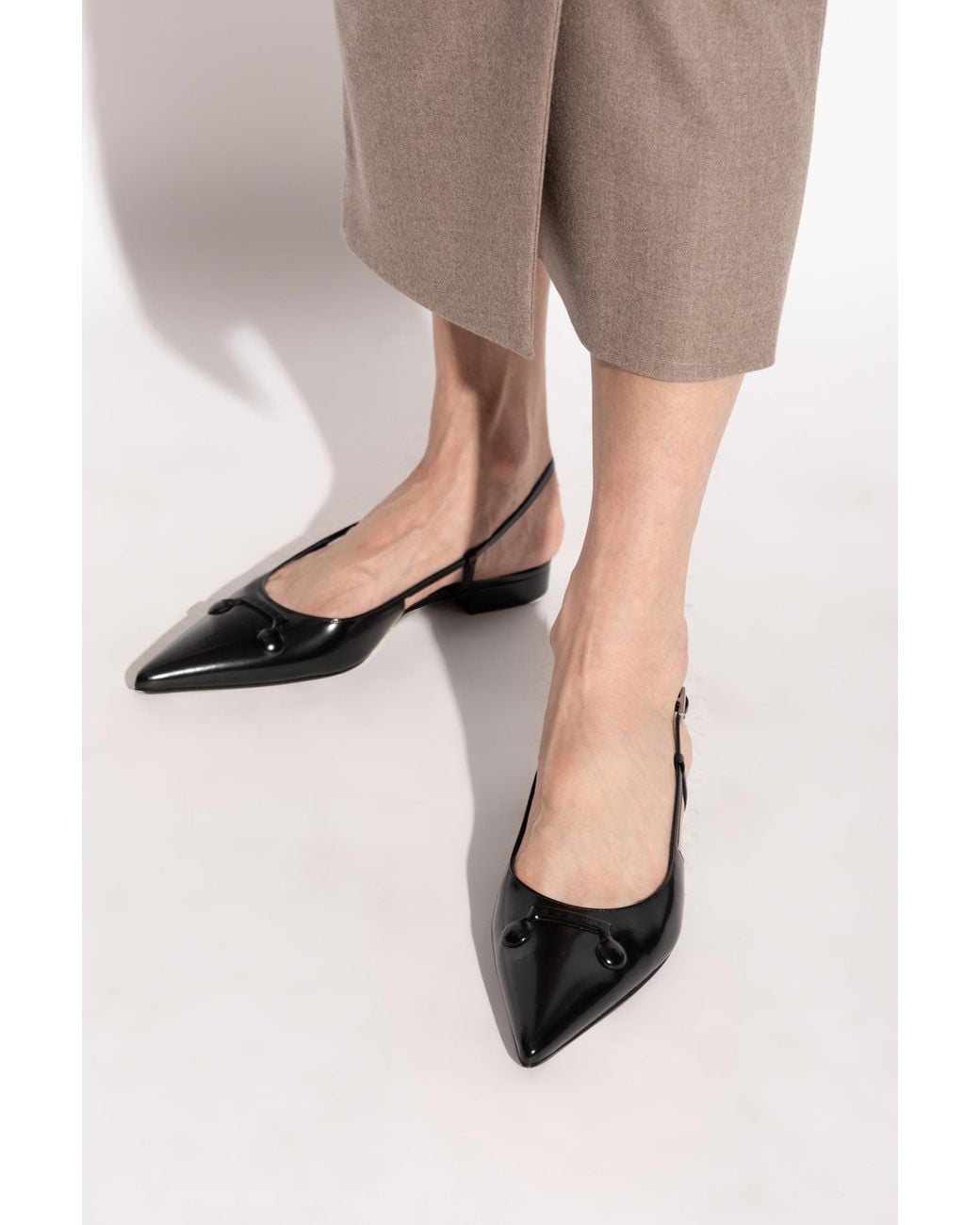 Marni White Leather Shoes With Logo