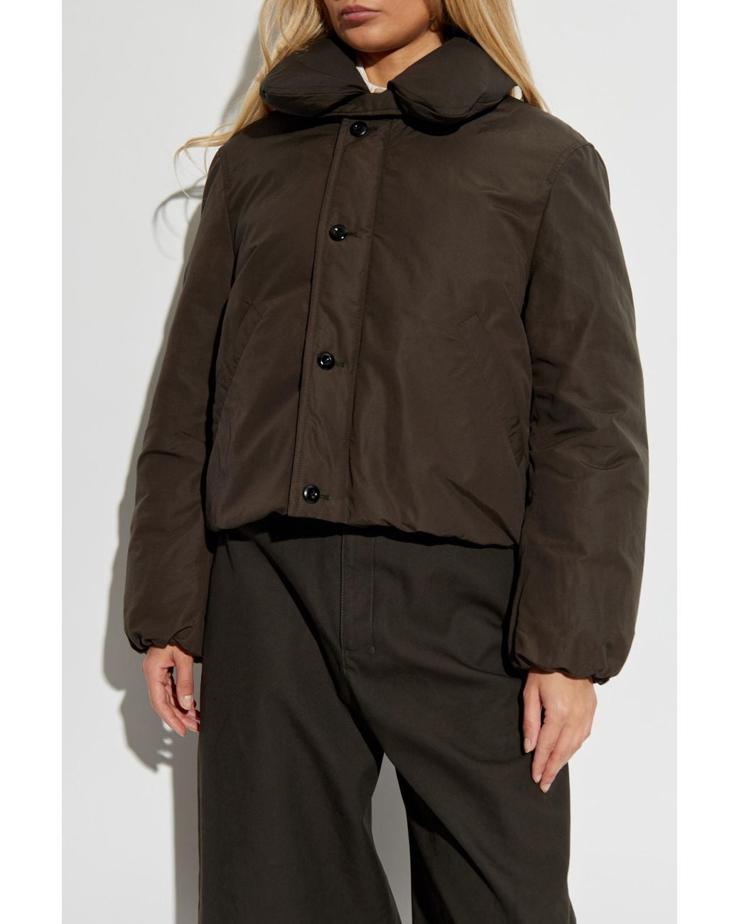 Lemaire Brown Short Down Jacket