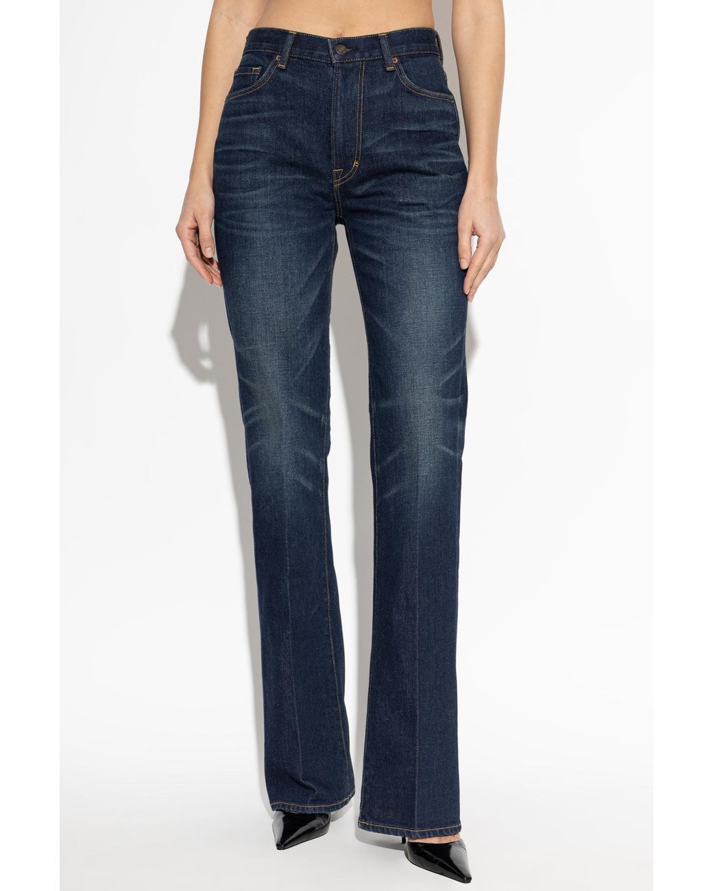 Tom Ford Blue Jeans With Abrasions