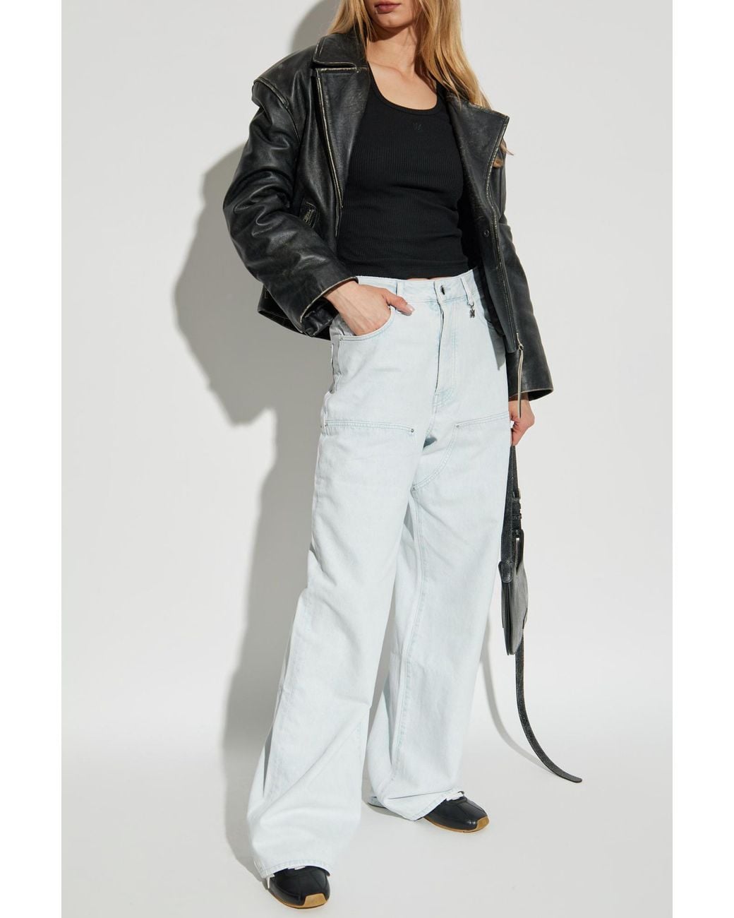 Amiri Blue High-Waisted Jeans