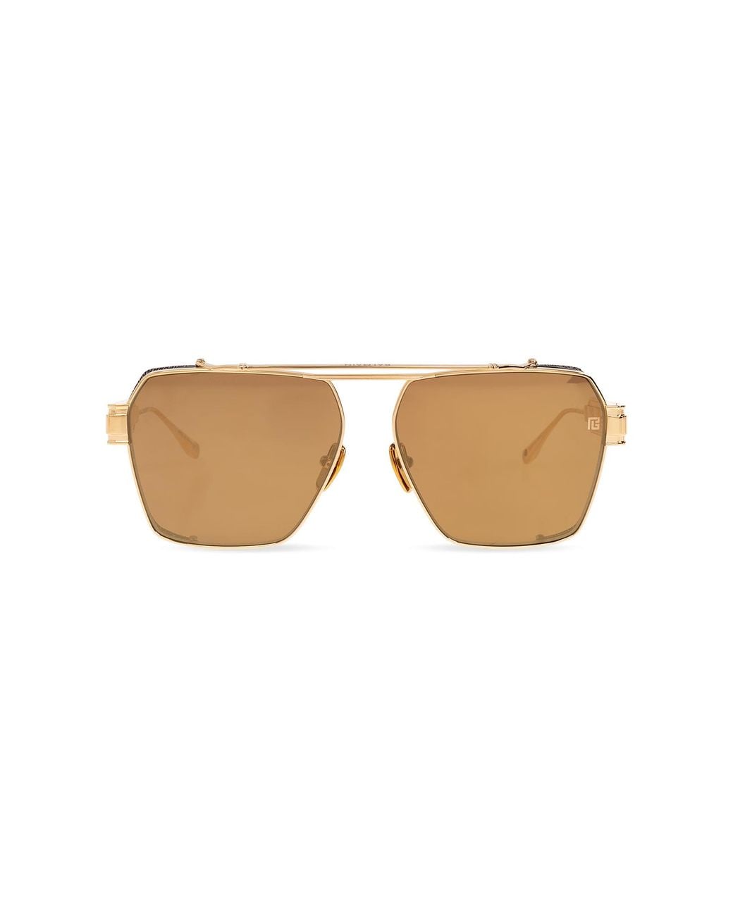 Balmain White 'Premier' Sunglasses