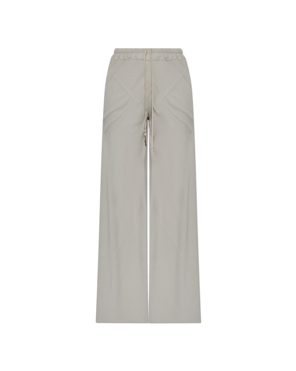 Rick Owens Gray Loose-Fit Trousers