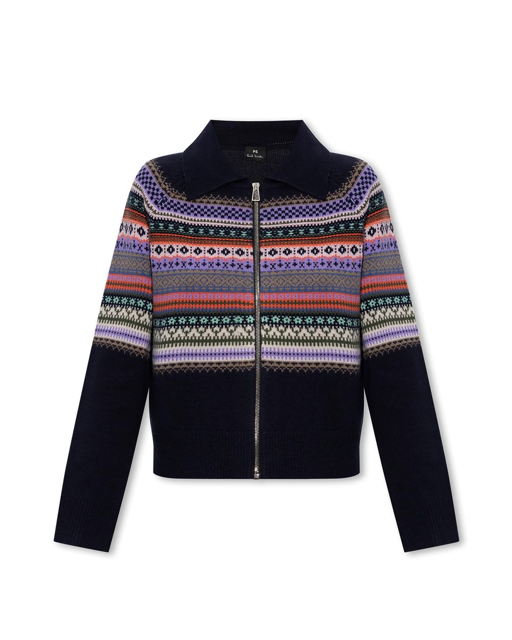 PS by Paul Smith Wool Cardigan in Black | Lyst