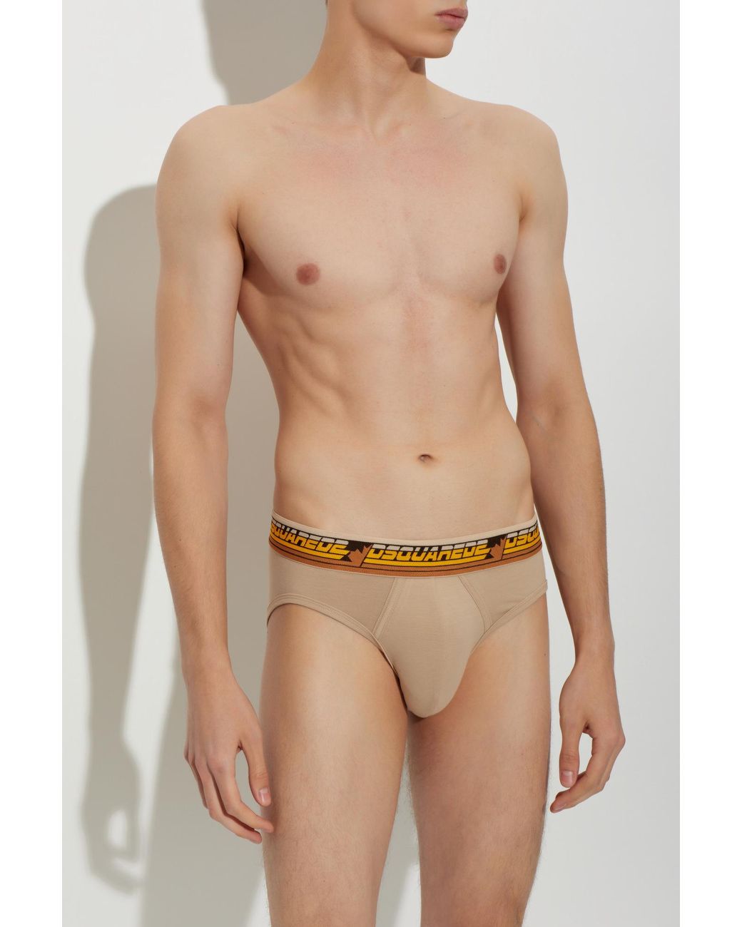 DSquared² Natural Logo Briefs for men