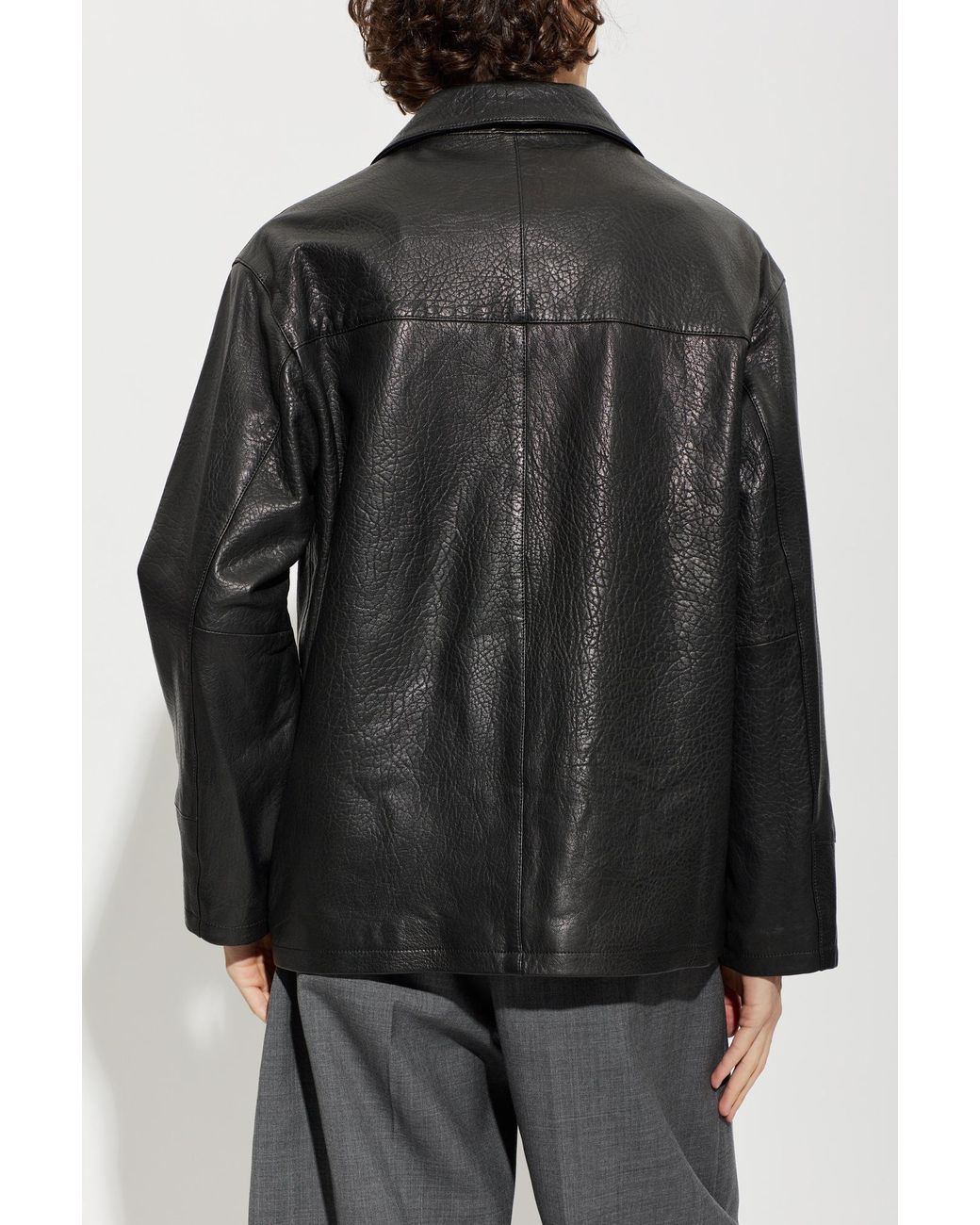 Arma Black Leather Jacket "Jack" for men