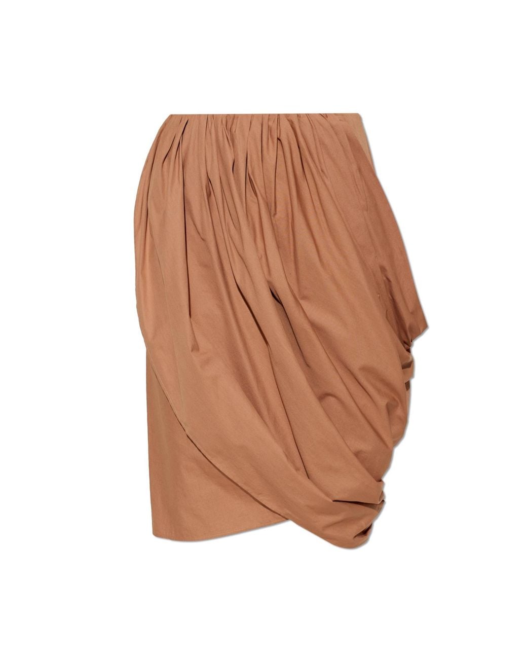 Chloé Brown Asymmetrical Skirt