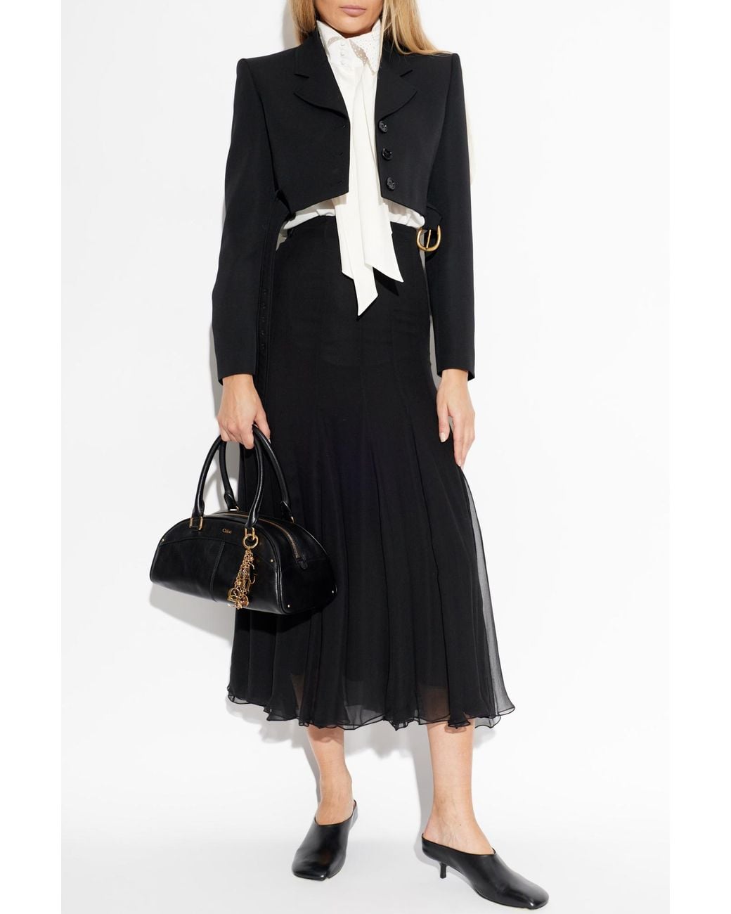 Chloé Black Short Wool Blazer