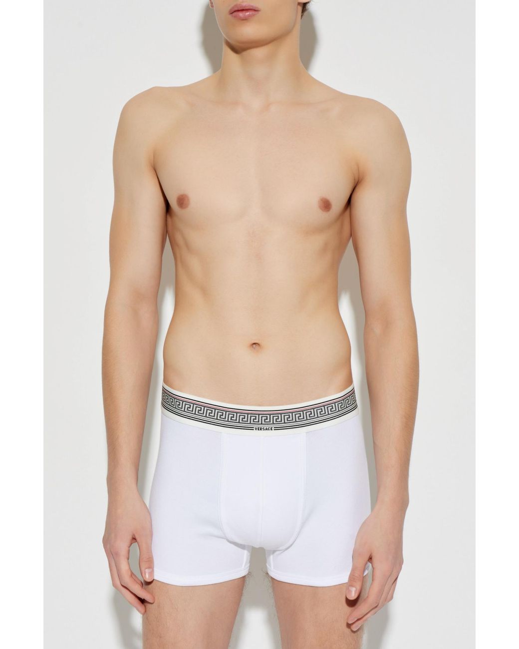 Versace White Cotton Boxers for men