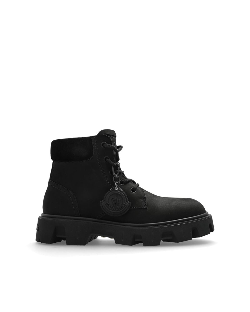 Moncler Black Ankle Boots "Peak City" for men