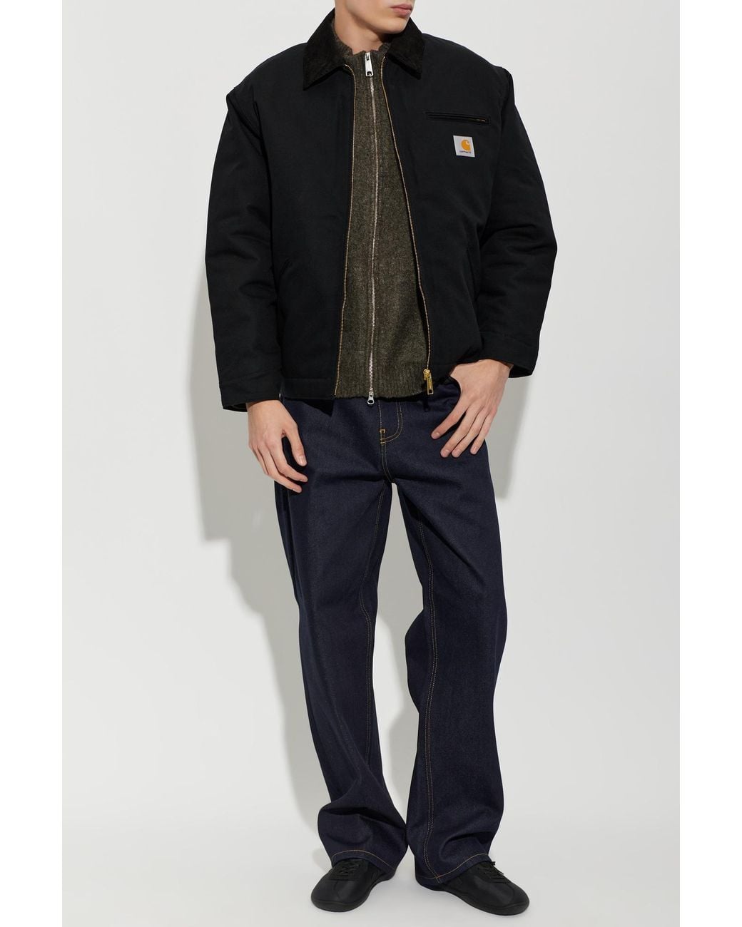Carhartt Green Cardigan 'Curtis' for men