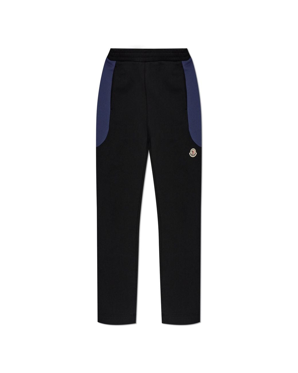 Moncler Black Sweatpants With Logo Patch for men