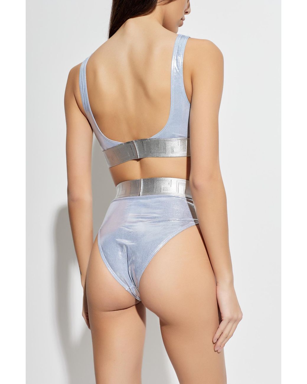 Versace Gray Bottom Of Swimsuit