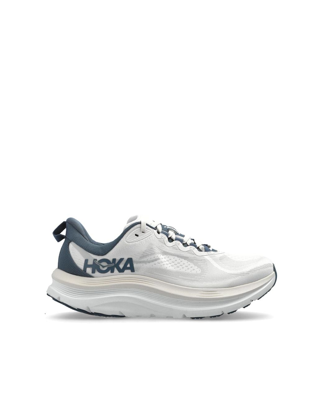 Hoka One One White 'Kawana 3' Sports Shoes