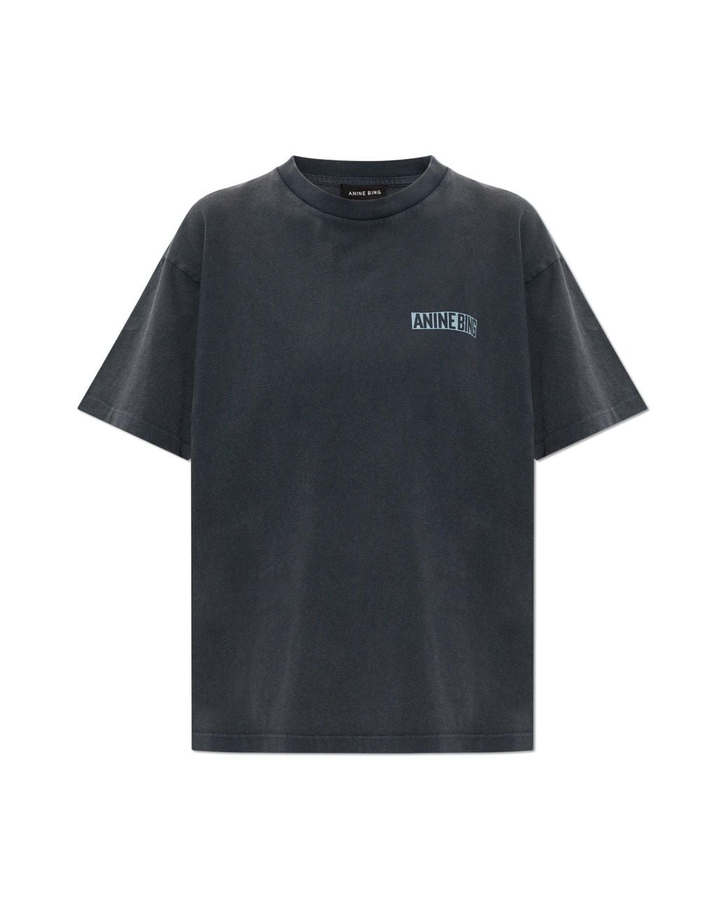 Anine Bing Black T-Shirt 'Cade'