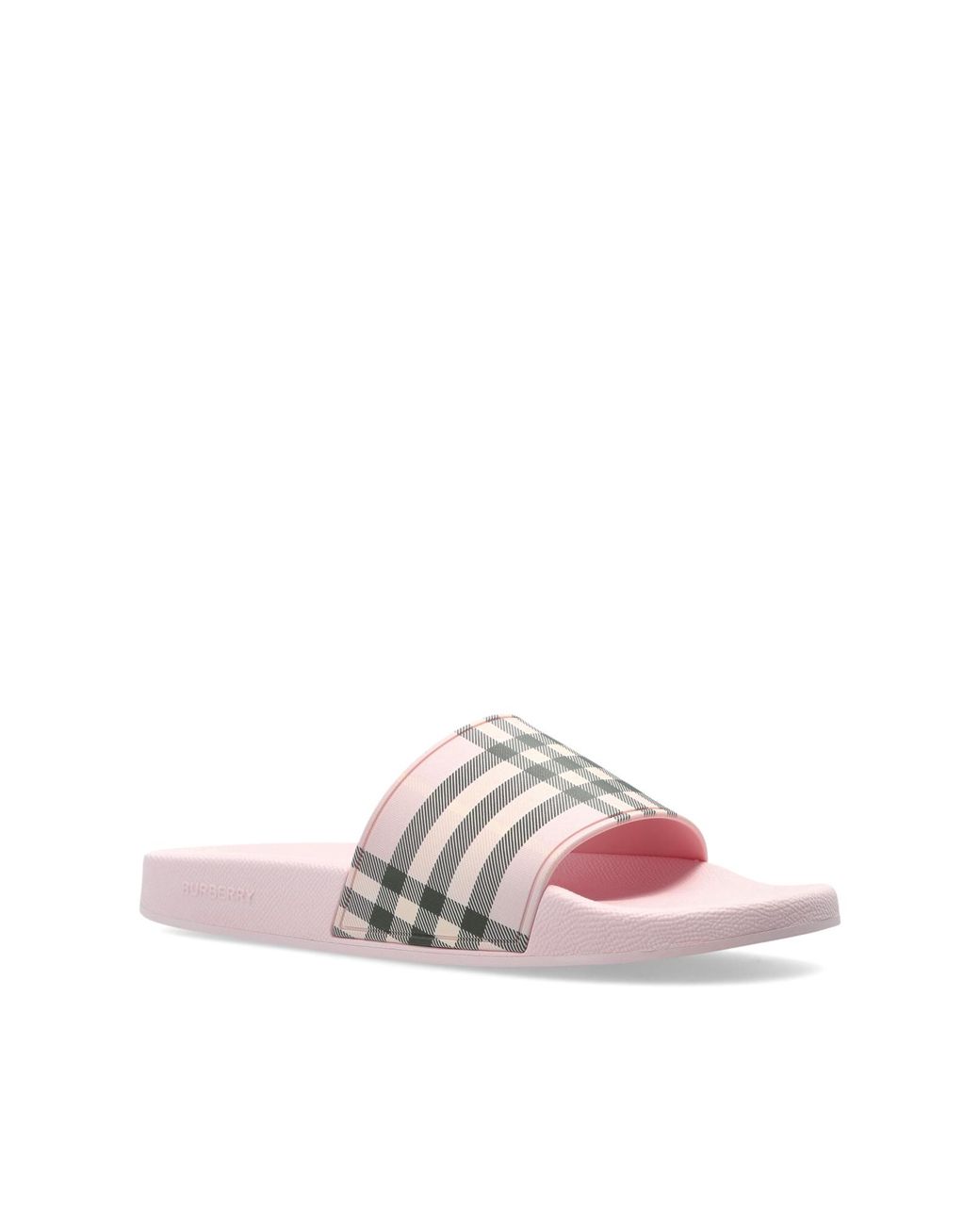 Burberry Pink Rubber Flip-Flops