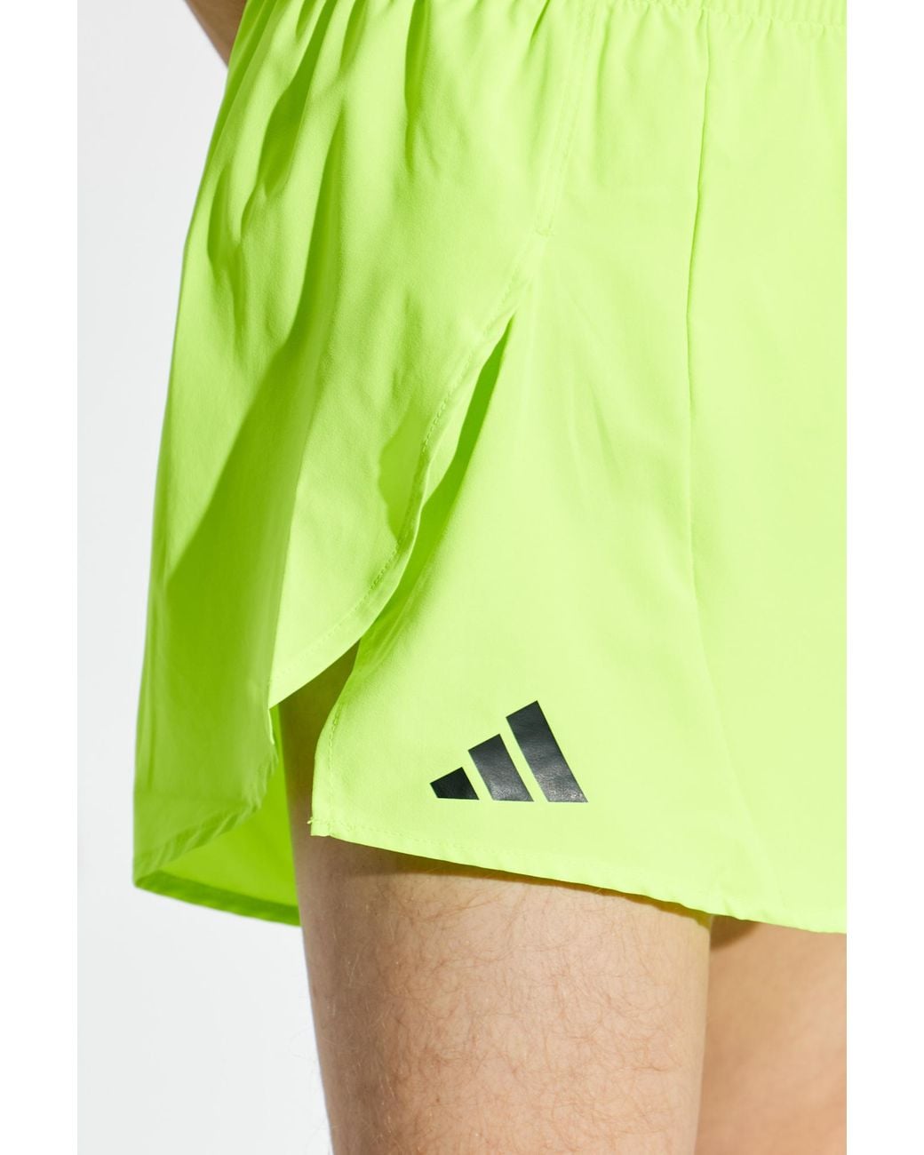 Adidas Originals Green Shorts From The Adizero Collection for men