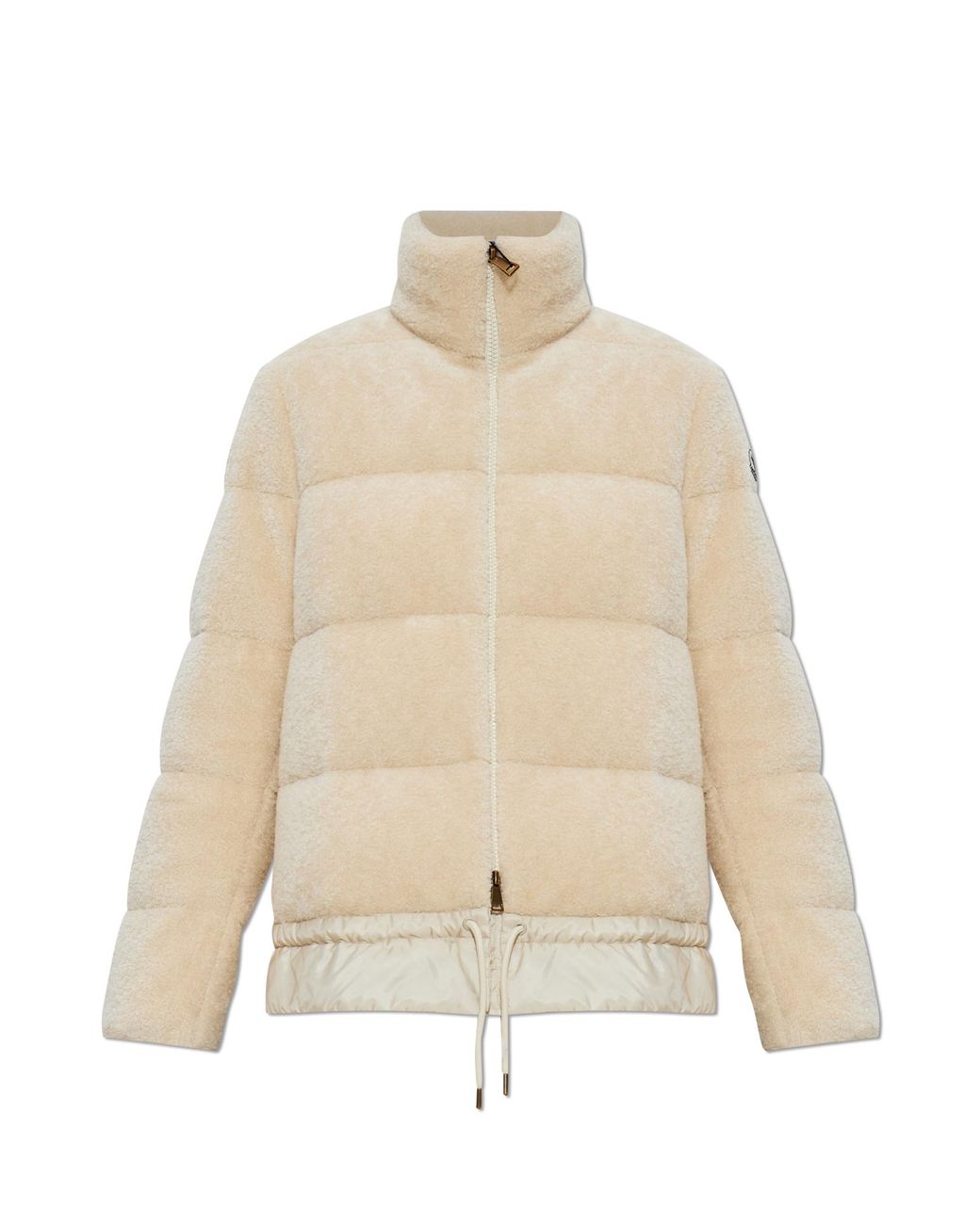 Moncler Blue Jacket With Wool Trim 'Cedre'