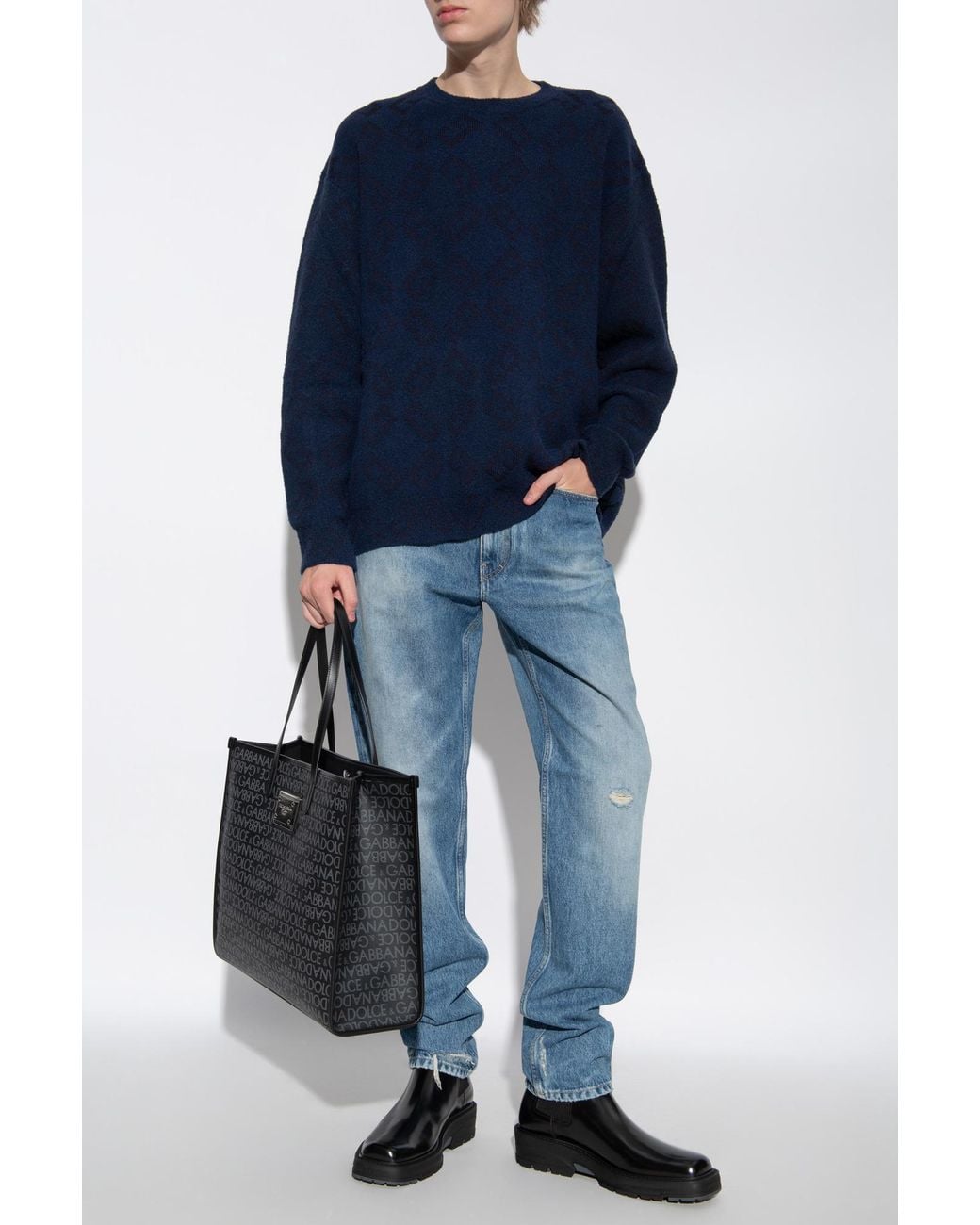 Givenchy Blue Jeans With Distressing for men