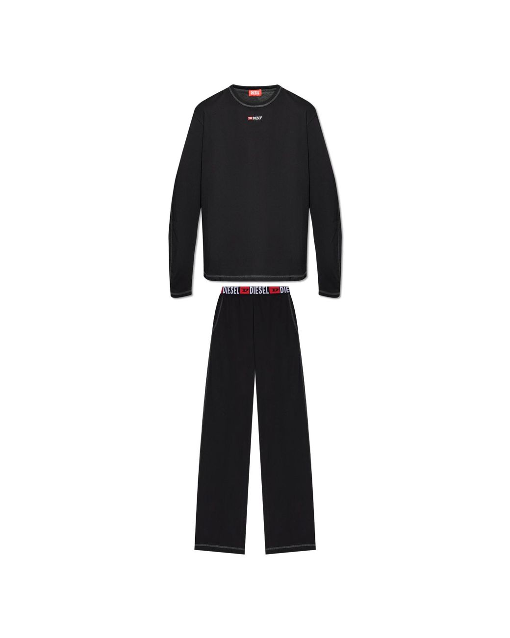 DIESEL Black Two-Piece Pyjamas for men