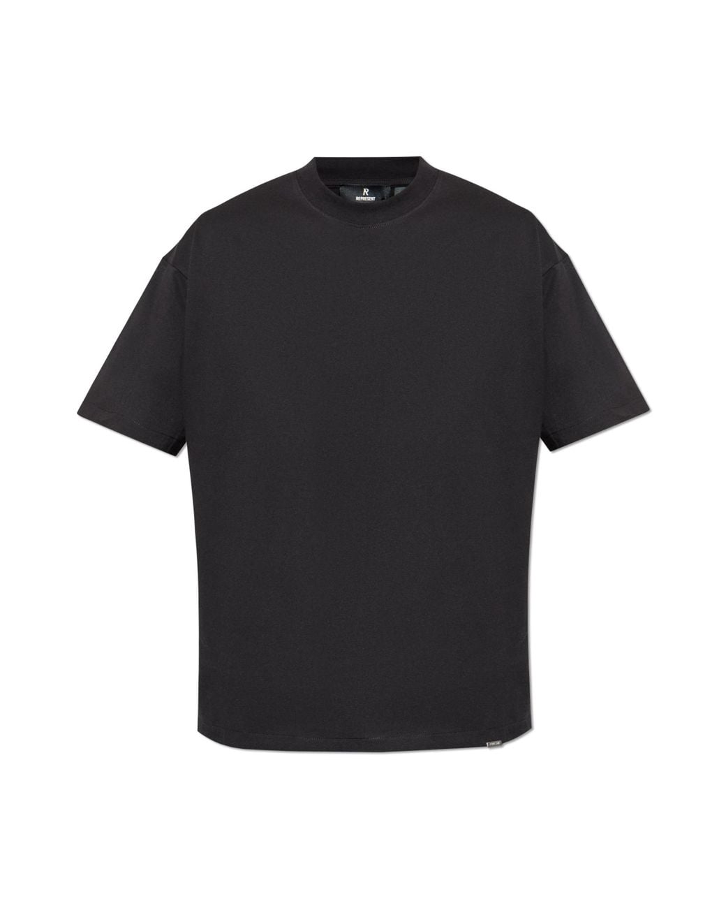 Represent Black Oversize "Initial" T-Shirt for men