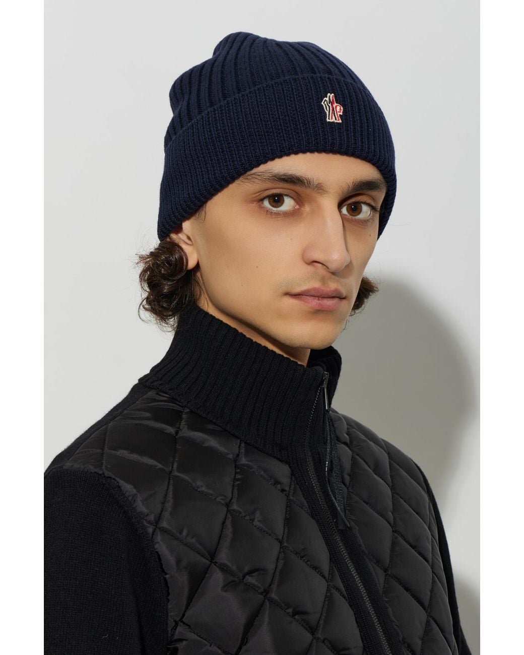 Moncler Blue Apres-Ski Beanie for men