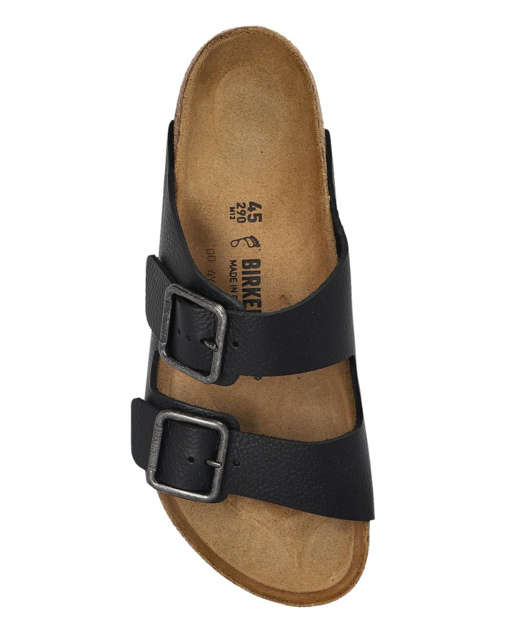 Birkenstock Black 'Arizona Wire Buckle' Slides for men