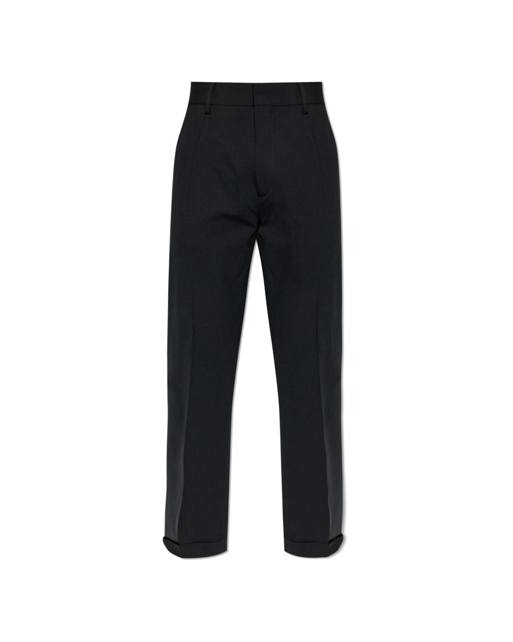 DSquared² Black Wool Trousers for men