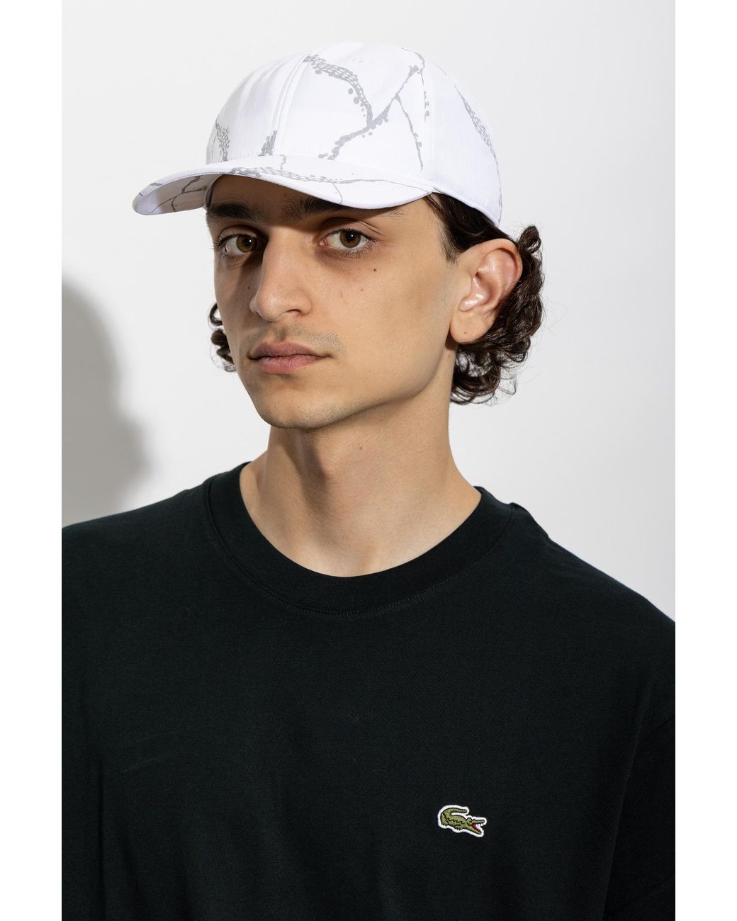 Lacoste White Baseball Cap for men