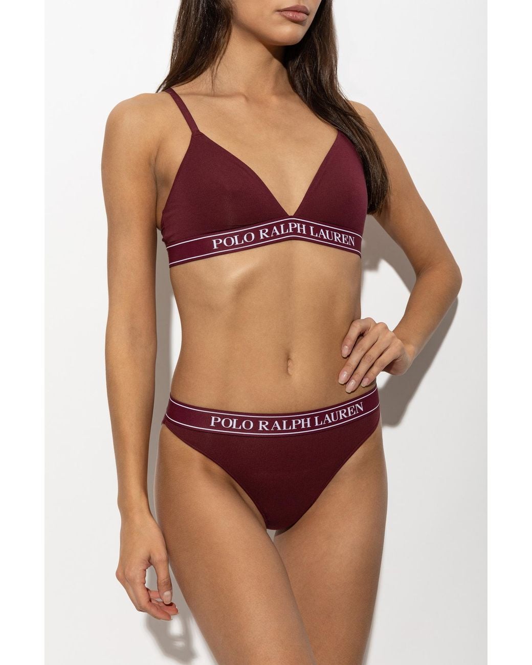 Polo Ralph Lauren Purple Cotton Briefs With Logo