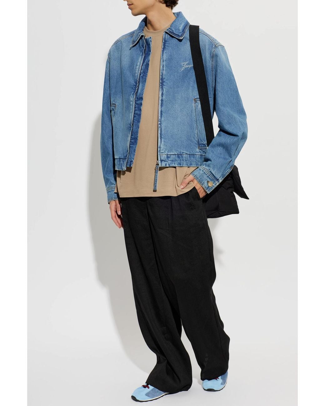 Jacquemus Black Leather Shoes for men
