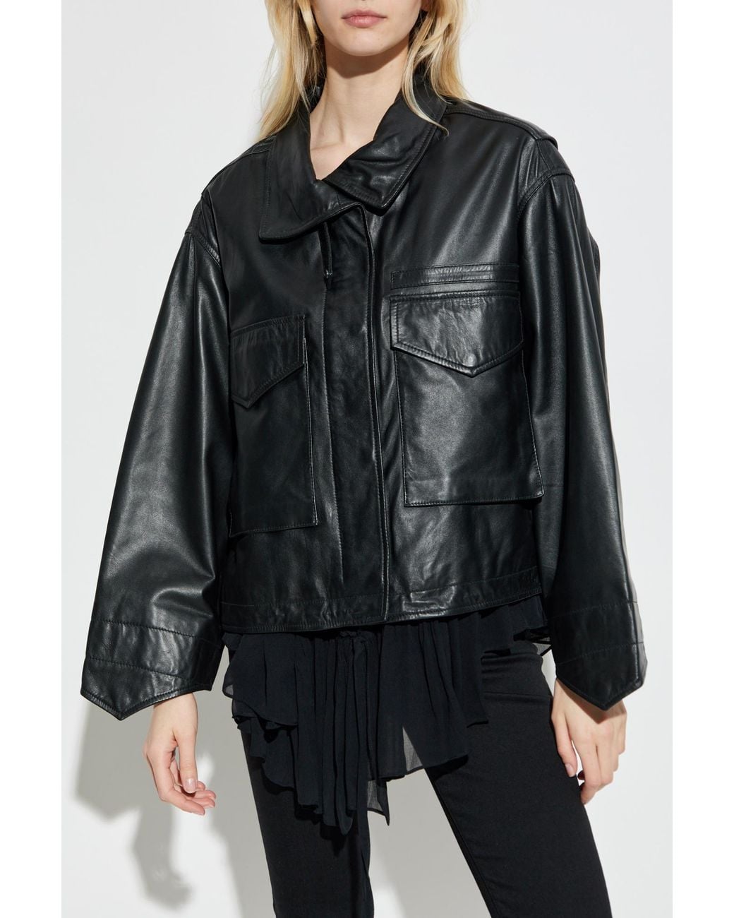 AllSaints Black Leather Jacket