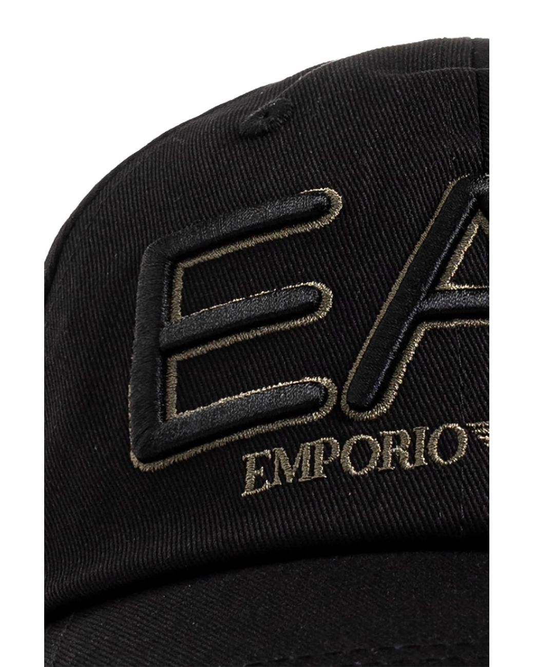 EA7 Black Cap With Logo