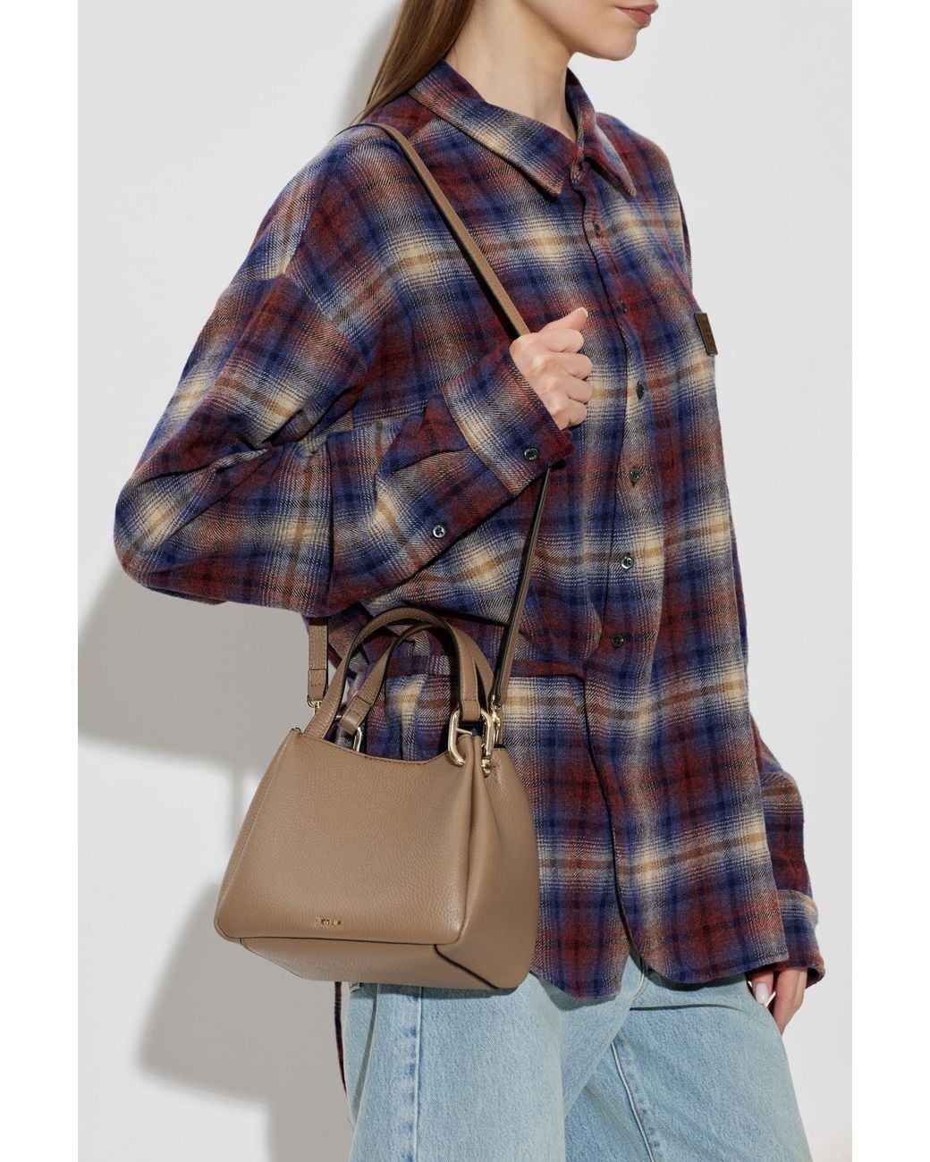 Furla Brown "Nuvola Mini" Bag