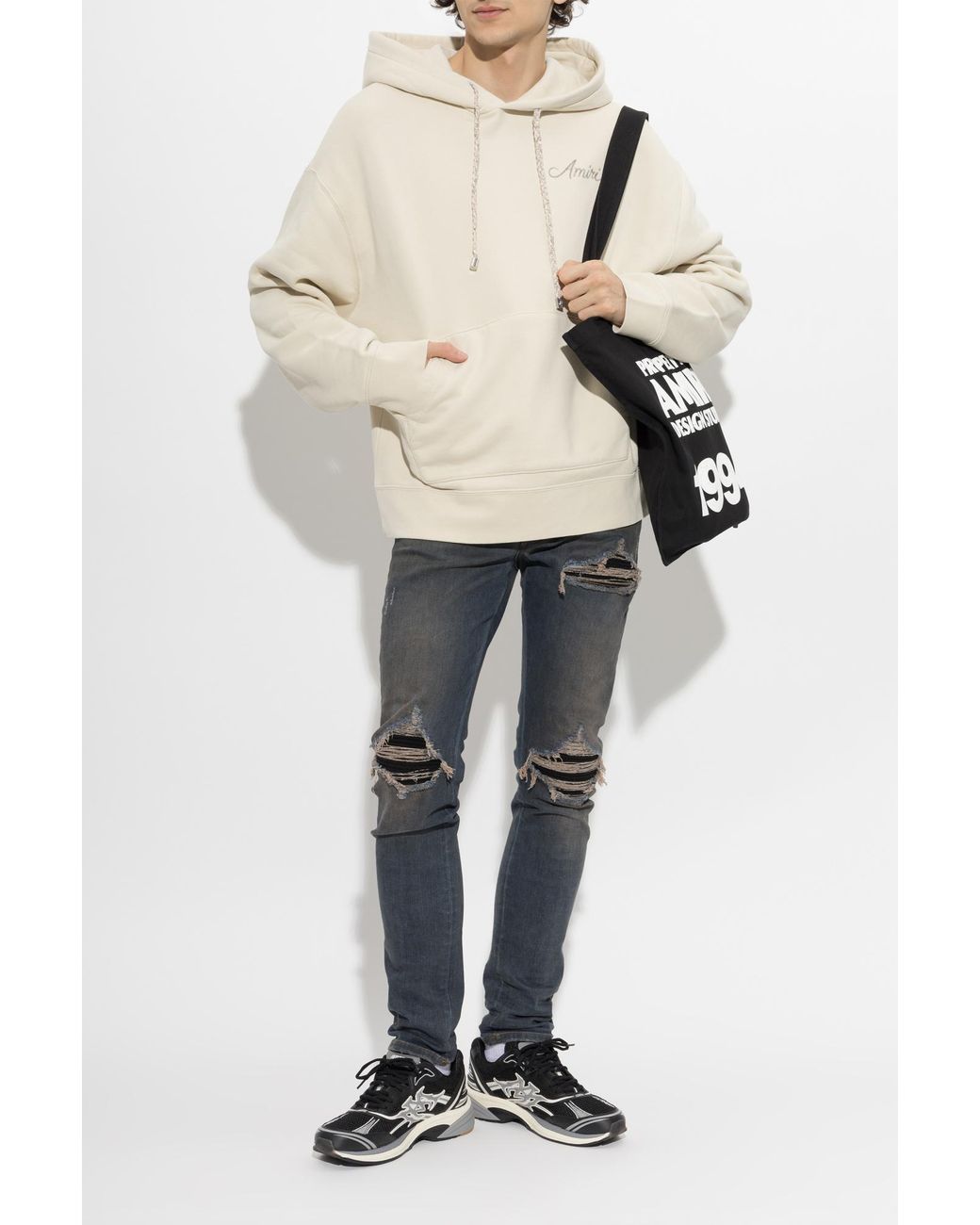 Amiri Gray Jeans With 'Vintage' Effect for men