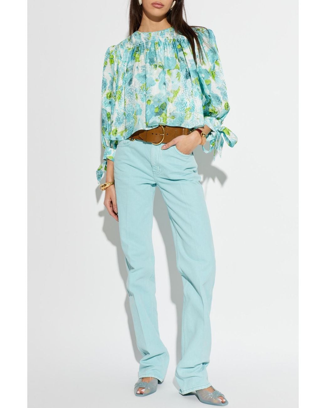 Chloé Blue Straight-Leg Jeans