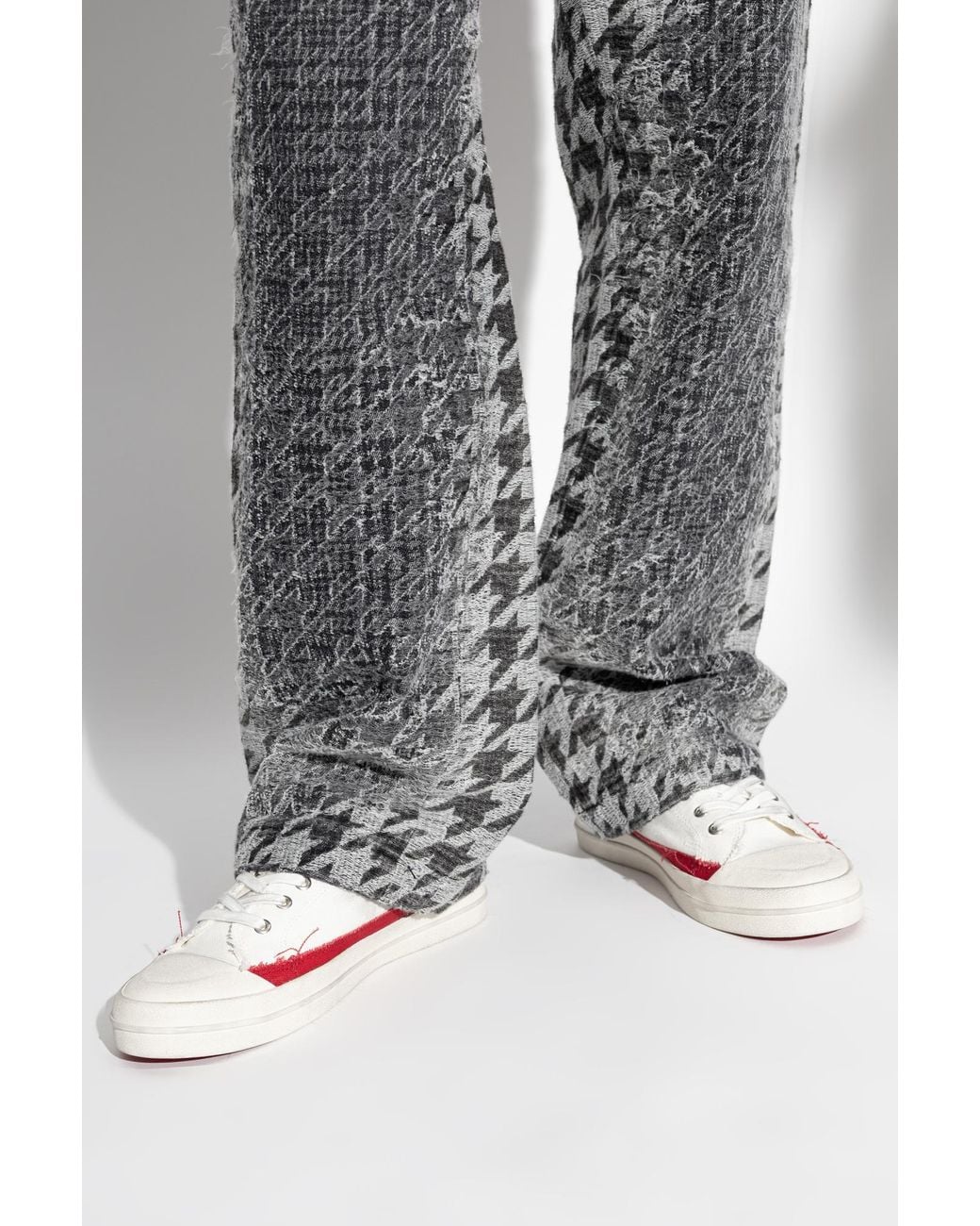 DIESEL White Sports Shoes 'S-D-Verse Low 2' for men