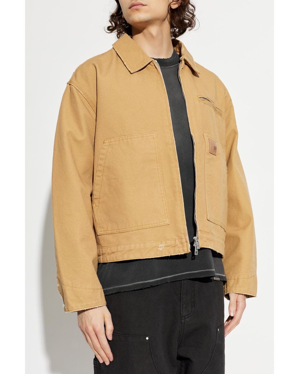 Represent Natural Denim Jacket With "Vintage" Effect for men