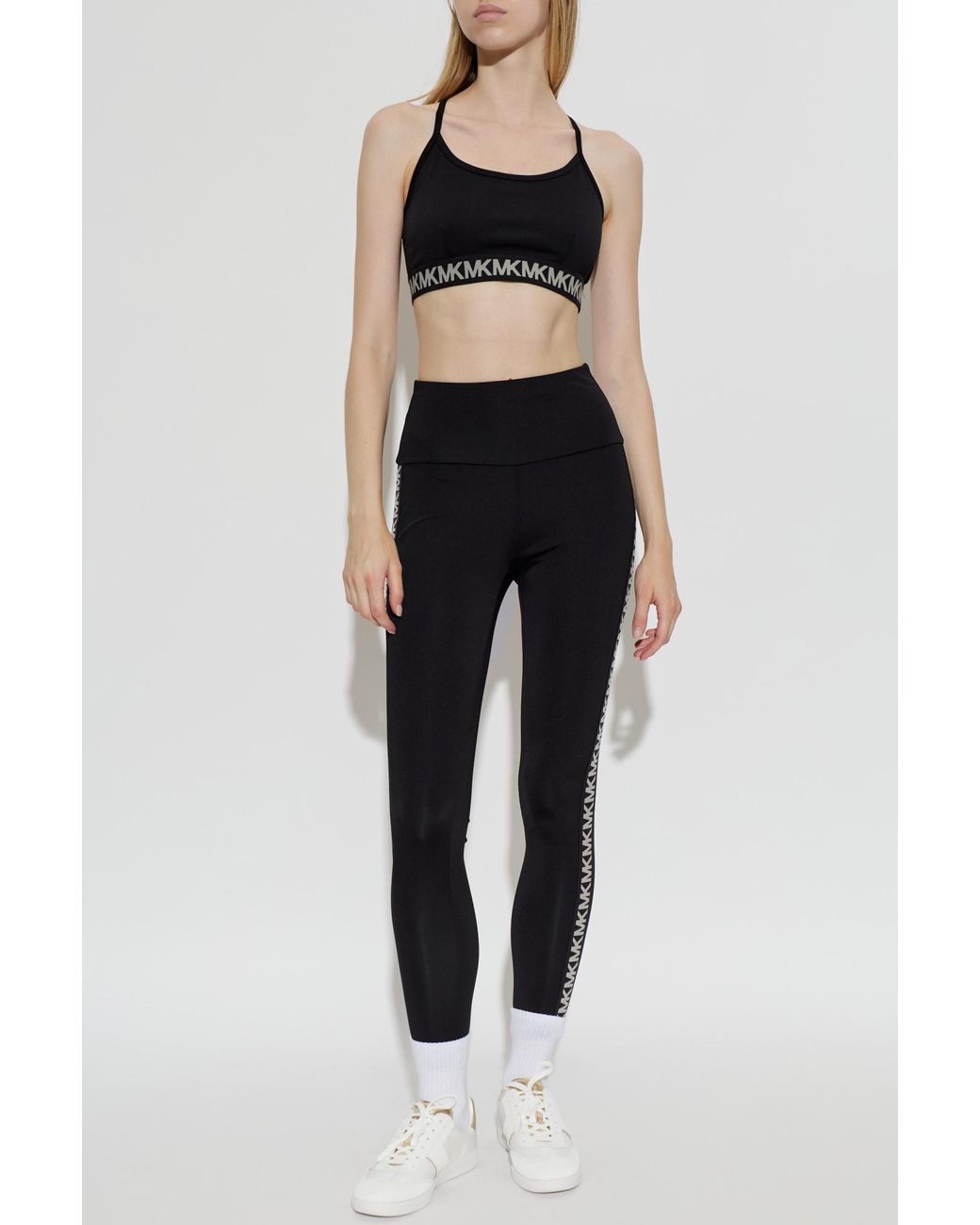 MICHAEL Michael Kors Black Monogram Leggings
